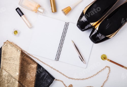 Preview: Still life of fashion woman.