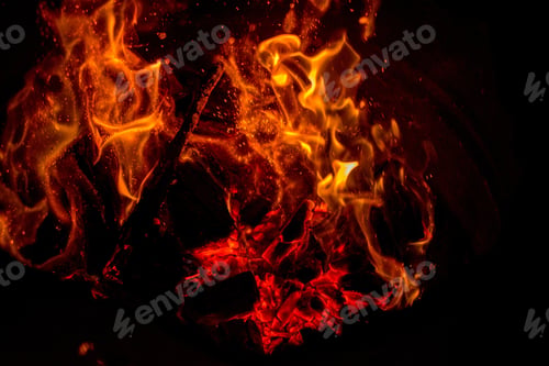 Preview: Bonfire at night