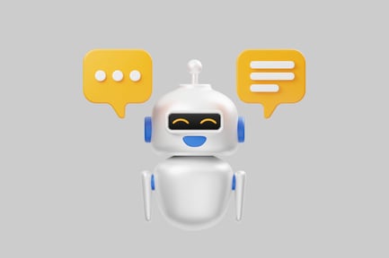 Aperçu: Chatbot convivial avec bulles de dialogue