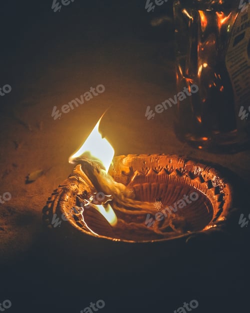 Preview: Diya and flame....