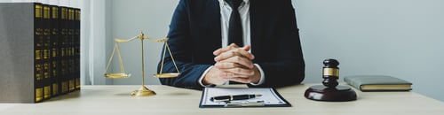Preview: Lawyer sitting and providing legal consult business dispute service at the office