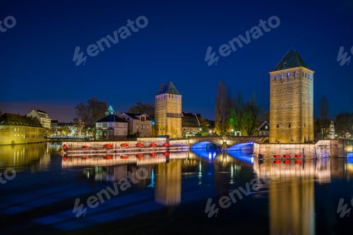 Preview: Ponts Couverts from the Barrage Vauban in Strasbourg France