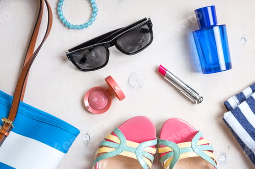 Preview: Feminine summer set of accesories