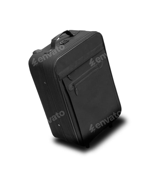 Preview: Travel suitcase isolated on white