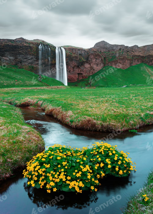 Preview: Sunrise on Seljalandfoss waterfall