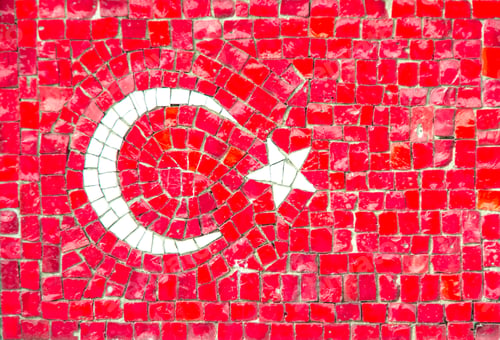 Preview: Turkish flag mosaic