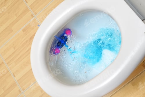 Preview: Toilet bowl flushing