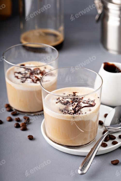 Preview: Coffee affogato with vanilla ice cream
