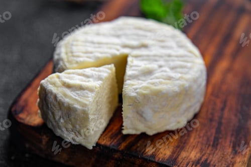 Preview: soft cheese goat or sheep cheese natural milkfresh appetizer meal food snack on the table copy space