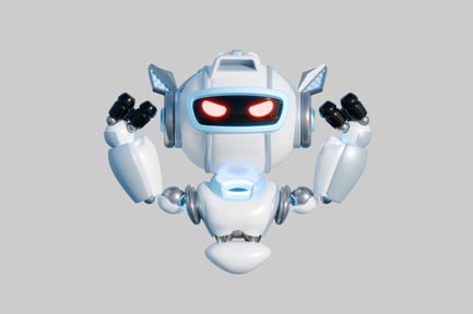 Visualização: Guarda de robô de desenho animado