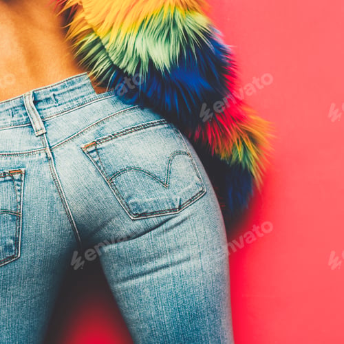 Preview: Model Disco Ass Country style fashion accessories. Classic jeans