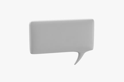 Rectangular Speech Bubble with Pointer