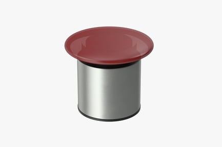 Preview: Red Alert Button with Metal Base