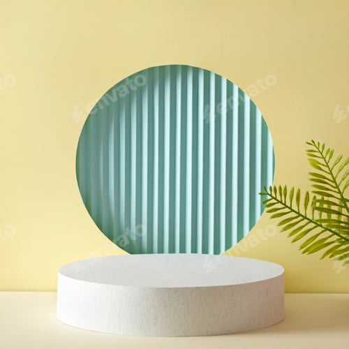 Preview: Geometric background podium for demonstration and advertising