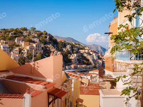 Preview: Symi Island, Greece islands holidays from Rhodos in Aegean Sea.