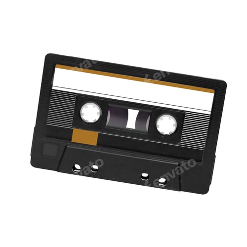 Preview: tape record isolated on white