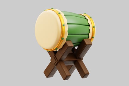 Preview: Eid celebration drum with stand