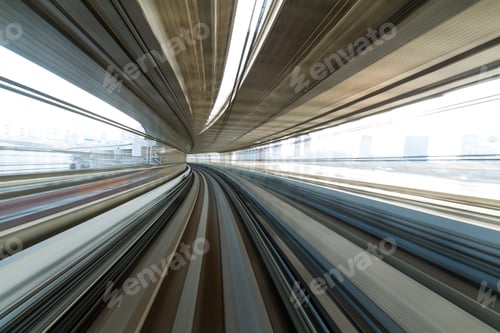 Preview: Train passing though the tunnel