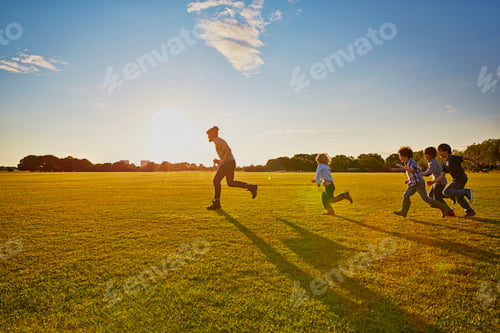 Preview: Family enjoying outdoor activities in the park
