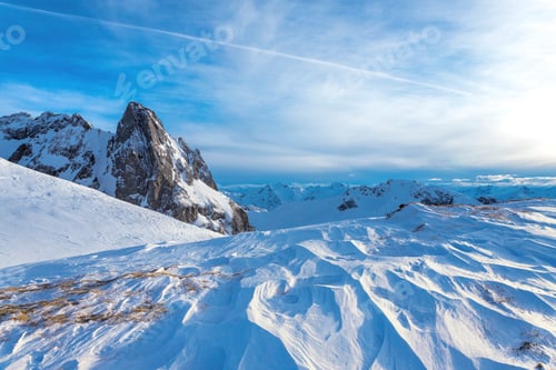 Preview: Winter View of Roggalspitze Austria