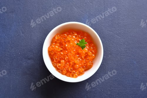 Preview: Red caviar in bowl