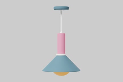 Preview: Pendant light fixture with a unique design.