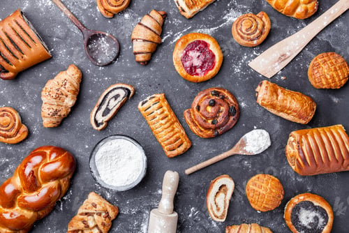 Preview: Delicious and sweet seasonal pastry background
