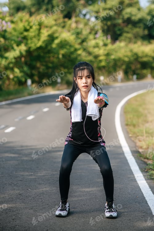 Preview: Women warm up before and after exercising.