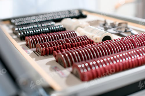 Preview: many different trial lenses in optometrist consulting room