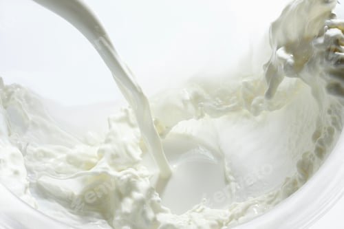 Preview: Close up of splashing milk