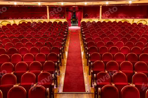 Preview: Seating area of a theater in Villena, Spain.