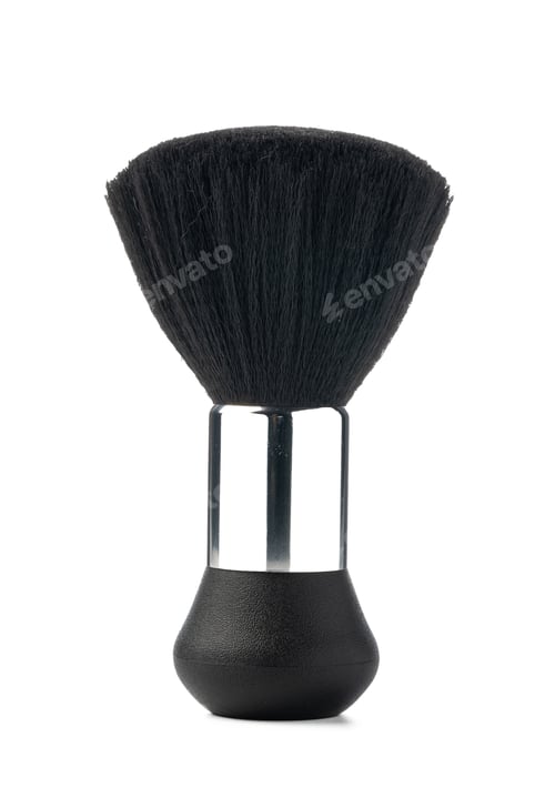 Preview: Barber shaving brush isolated on white background