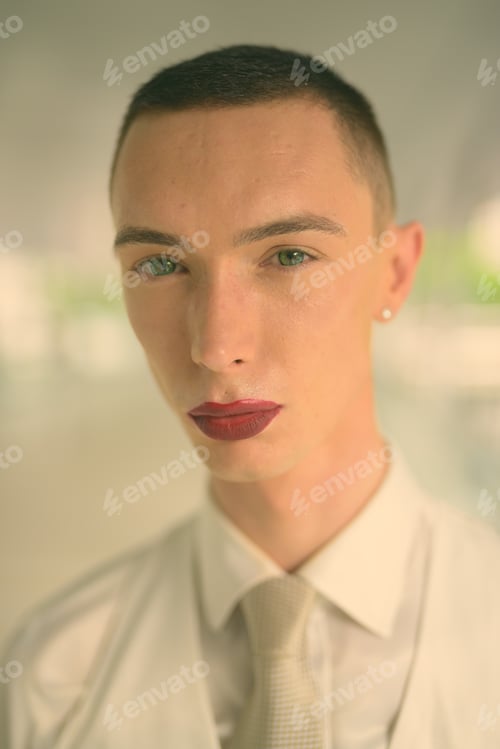 Preview: Young handsome androgynous businessman exploring the city of Bangkok, Thailand