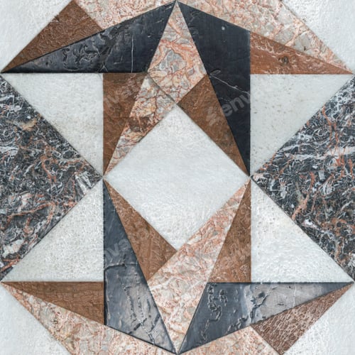 Preview: Floor made of granite and concrete triangles
