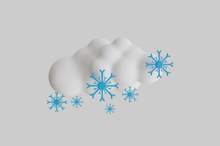 Предпросмотр: Набор «Облако и голубая снежинка»