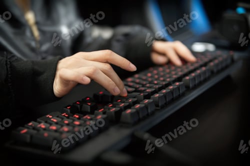 Preview: A woman playing a computer game.