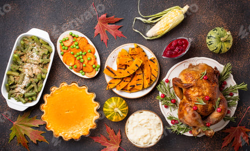 Preview: Thanksgiving Day traditional festive dinner
