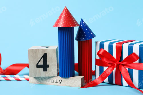 Preview: Composition for 4 july, Independence Day of USA
