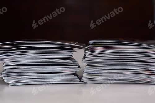 Preview: Two stacks of collectible sports trading cards