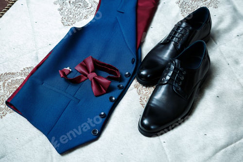 Preview: men's wedding accessories on the wedding day