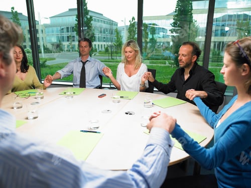 Preview: Coworkers holding hands