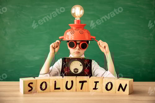 Preview: Bright new idea concept. Back to school