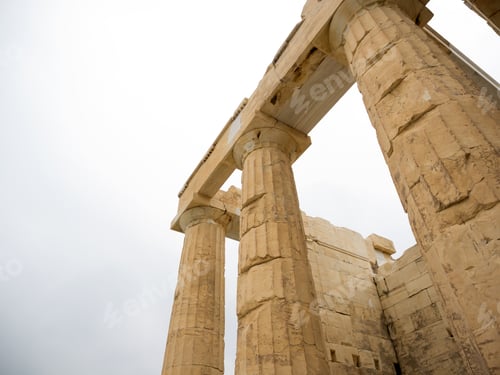 Preview: columns of the Acropolis (Propilea) Athens