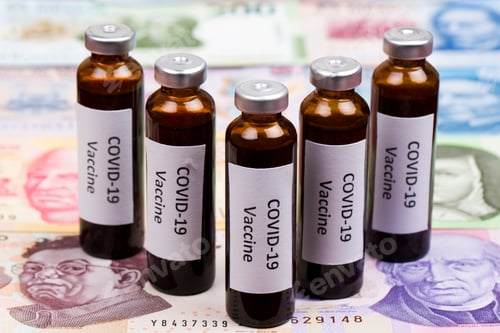 Preview: Vaccine against Covid-19 on the background of Mexican money