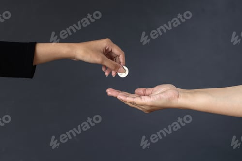 Preview: Giving coin for donation and charity