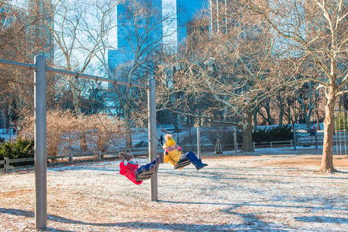 Preview: Adorable little girls having fun in Central Park at New York City