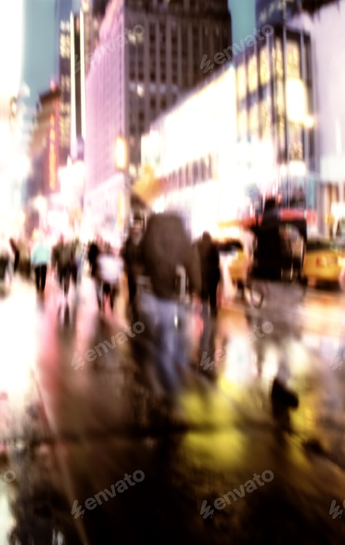 Preview: Blurred city - background images. Abstract blurred city images.