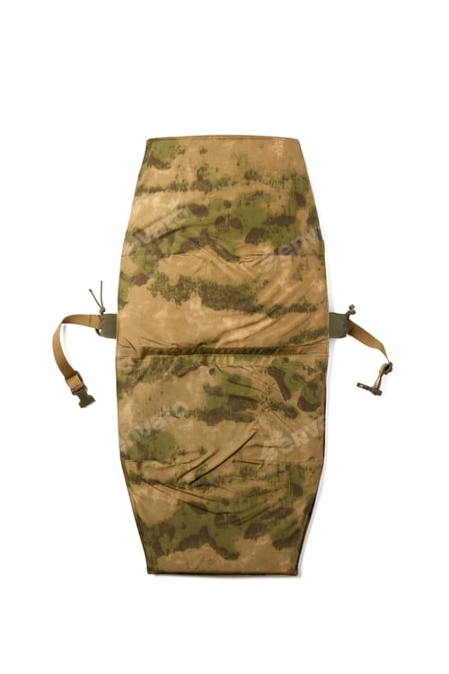 Preview: Camouflage bulletproof vest isolated on white background