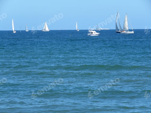 Preview: Lot of ships sailing on the sea during daytime