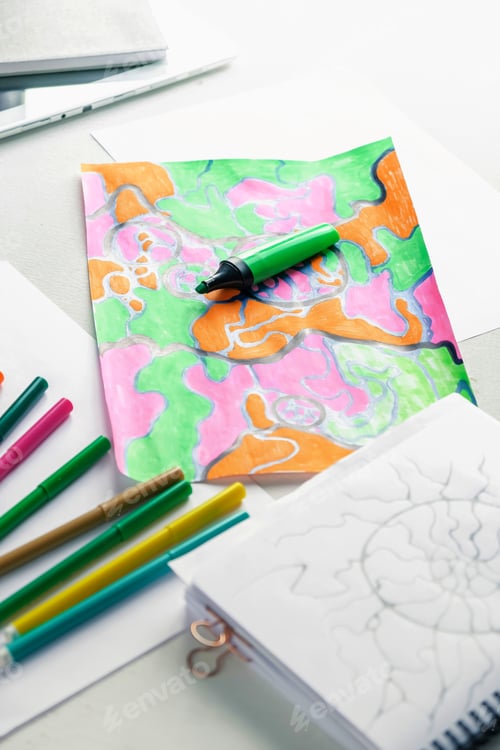 Preview: Neurographics, neurographic drawing, the method of mental health psychologist.wellness Healing, visu